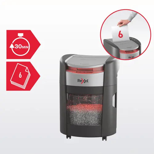 Rexel ShredMax AutoFeed+ 150M destructeur de papier Découpage par micro-broyage 55 dB 22,5 cm Noir - vue 7