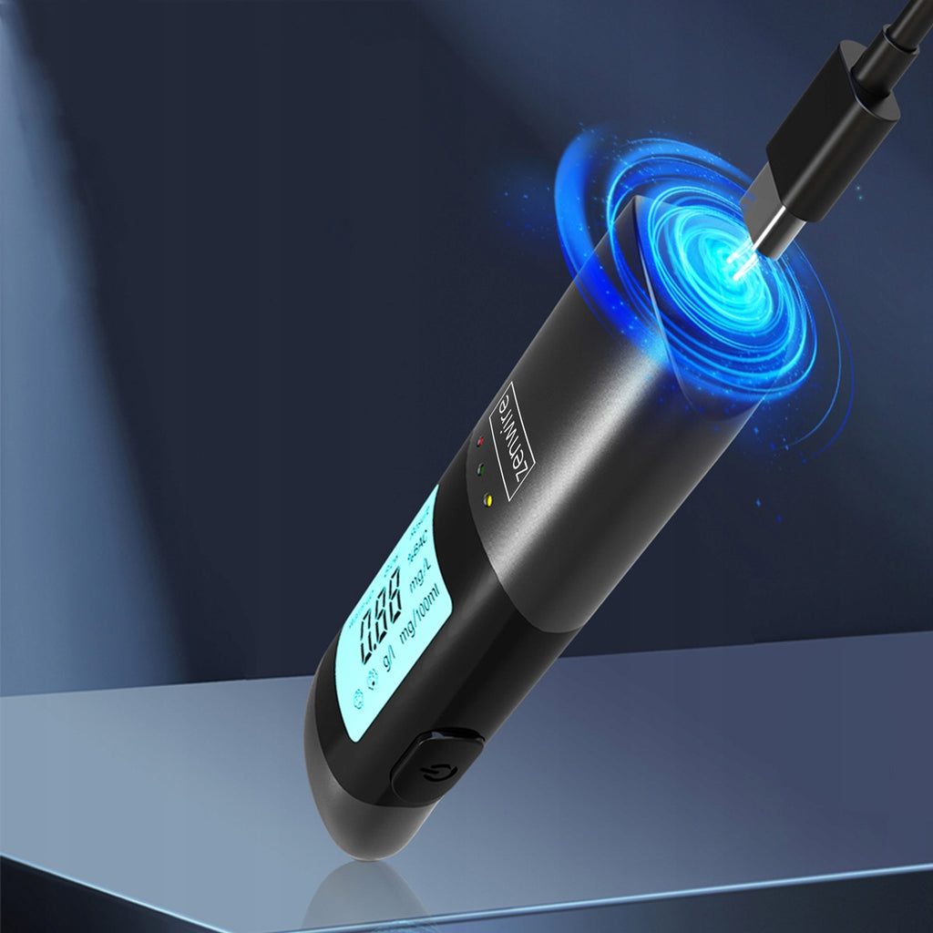Alcootest professionnel de police sans embout buccal, rechargeable via USB-C, Zenwire MR702