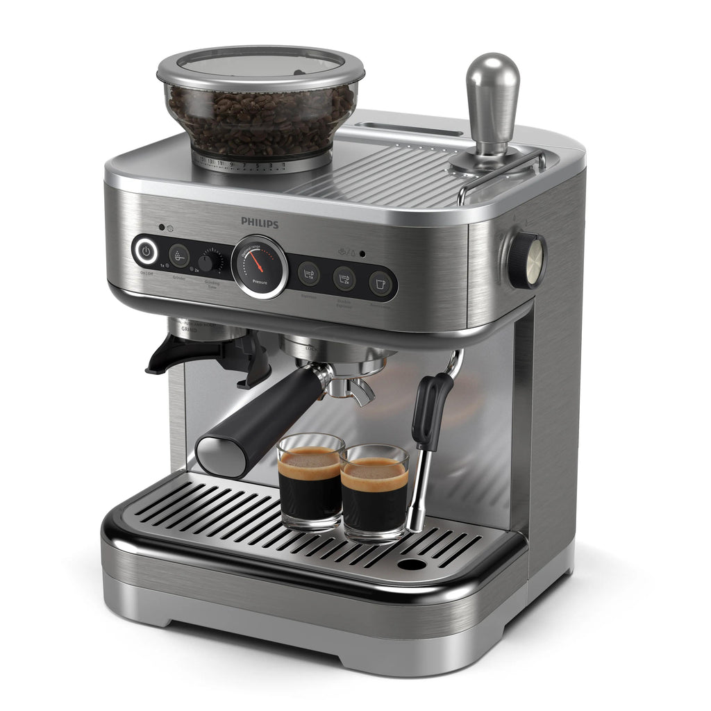 Philips PSA3218/01 Machine à Café Expresso Semi-Automatique, Réservoir 2,5 L, Acier Inoxydable