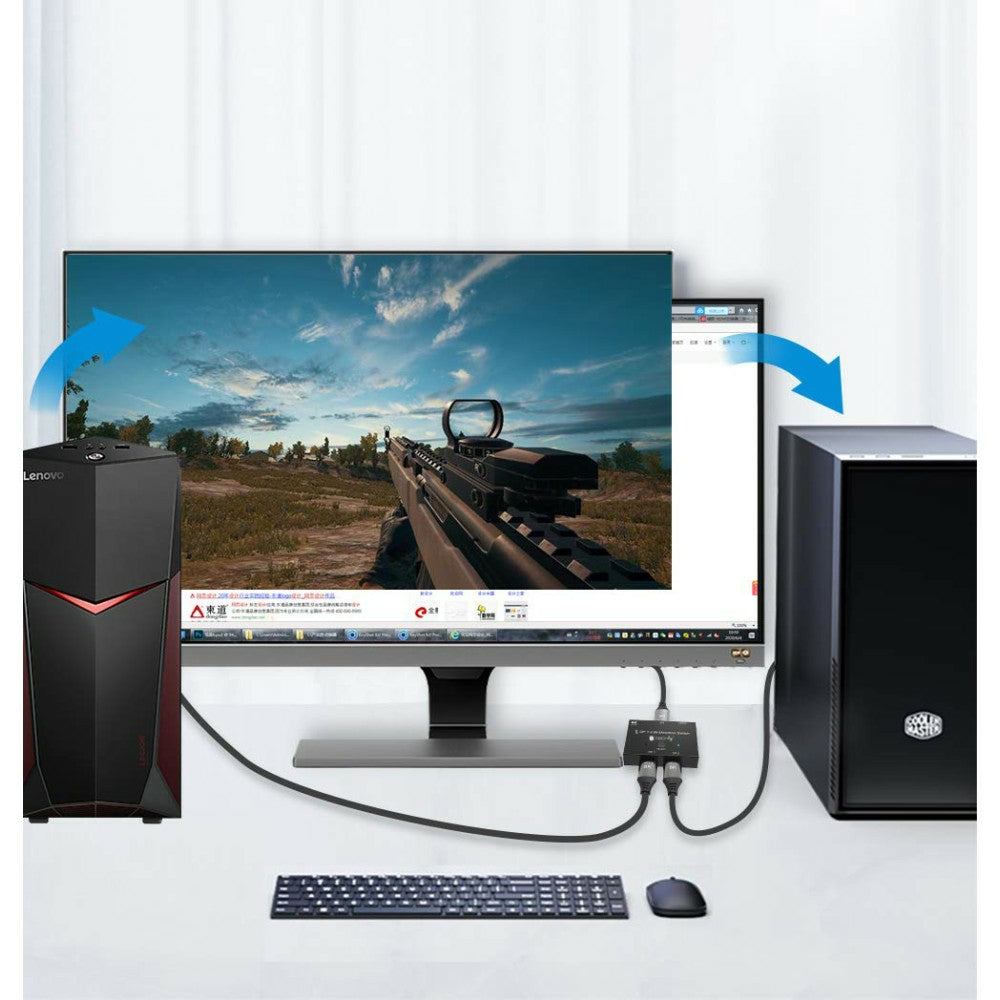 Commutateur Vidéo DisplayPort IDATA-DP-2DP-8KT 8K Ultra HD
