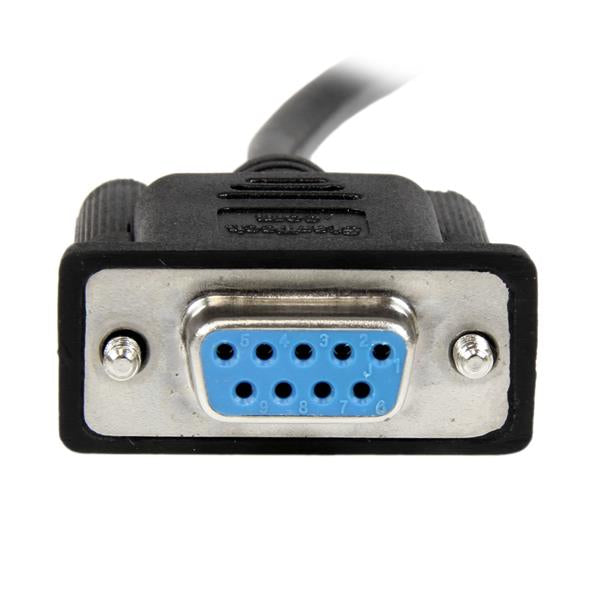 StarTech.com Câble Null Modem Série DB9 RS232, 1m, DB9 vers DB9, Femelle/Femelle, Noir