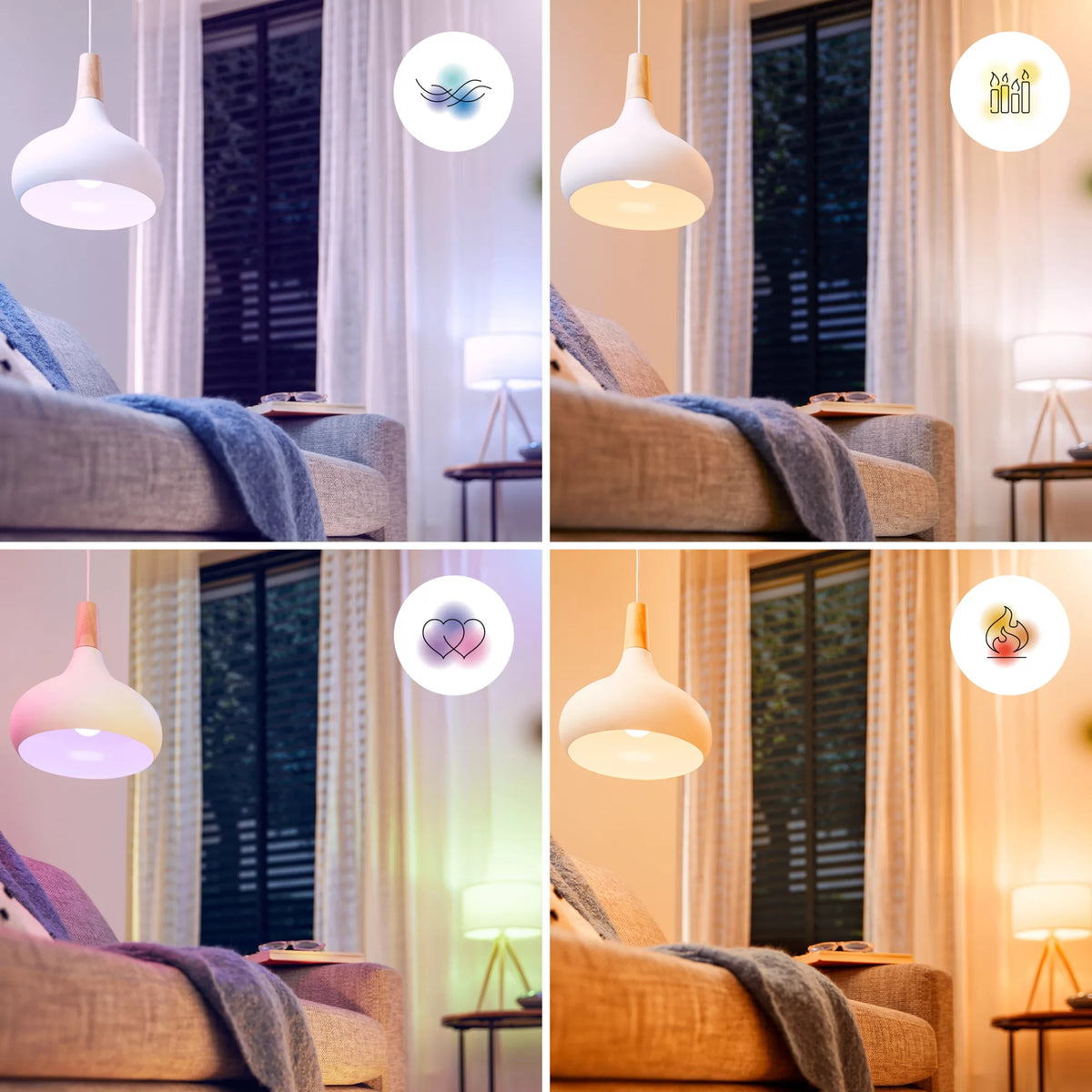 Philips Ampoule RGB LED connectée P45, base E14, 470 lm - vue 8