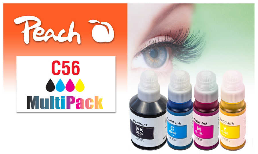 Peach 321697 cartouche d'encre 4 pièce(s) Compatible Rendement standard Noir, Cyan, Magenta, Jaune