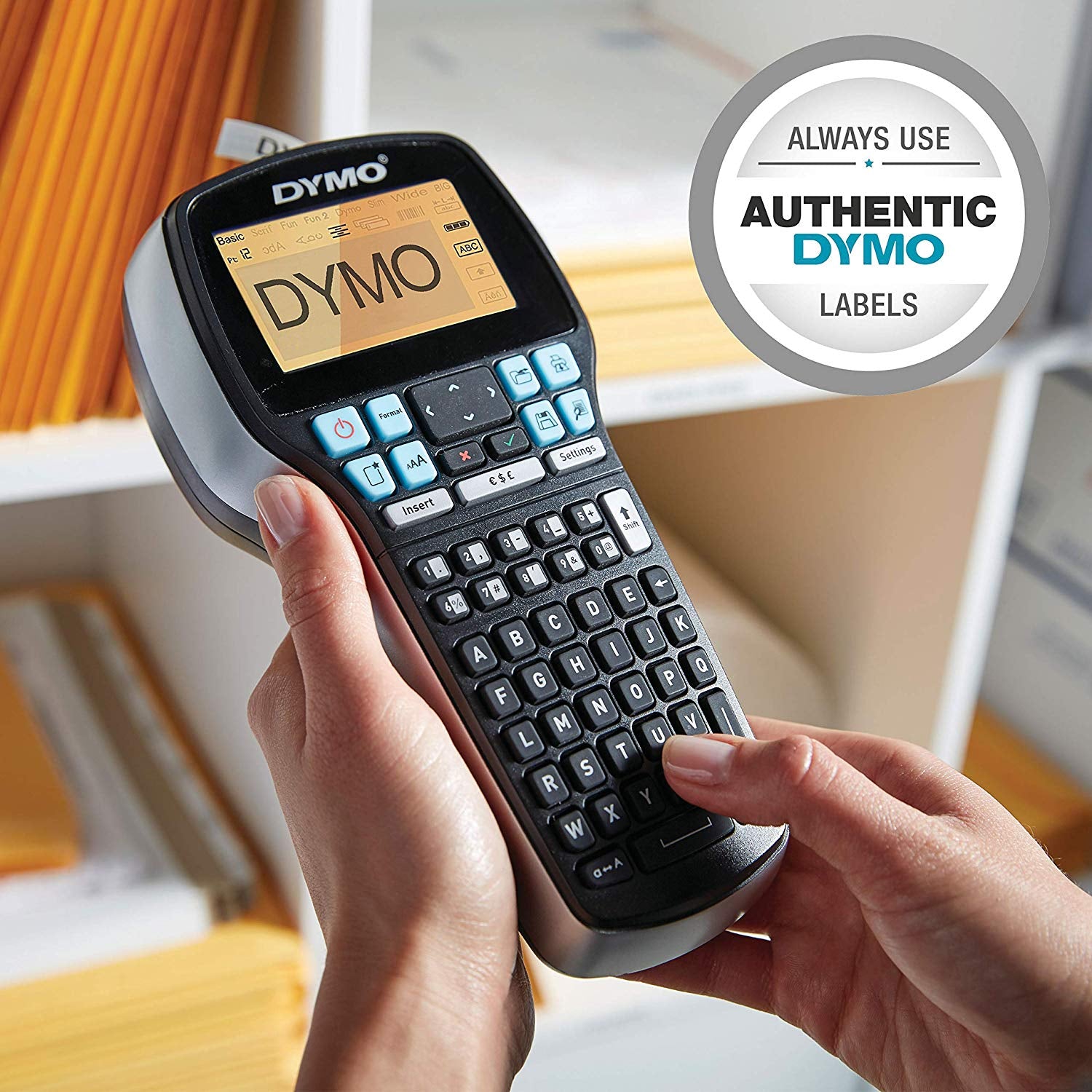 DYMO LabelManager LabelManager420P Étiqueteuse portable rechargeable | hautes performances avec connexion PC/Mac | Clavier ABC avec Malette de Transport et 4 Ruban D1