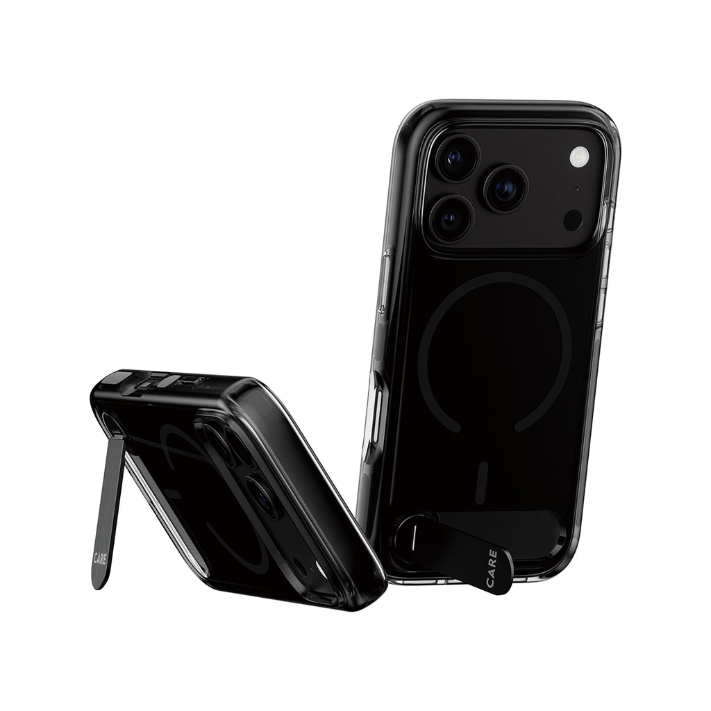 PanzerGlass CARE™ by ® Kickstand Case Smokey w. Black MagSafe iPhone 2026 Pro Max | 17 Pro Max coque de protection pour 
