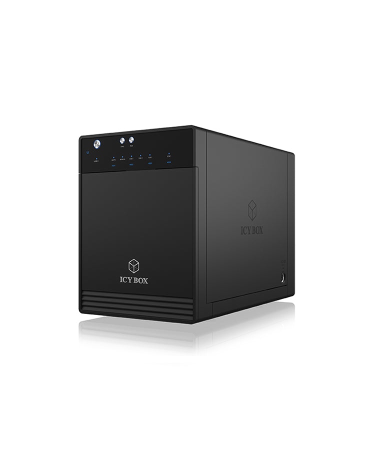 ICY BOX IB-3740-C31 Boîtier disque dur/SSD Noir 2.5/3.5"