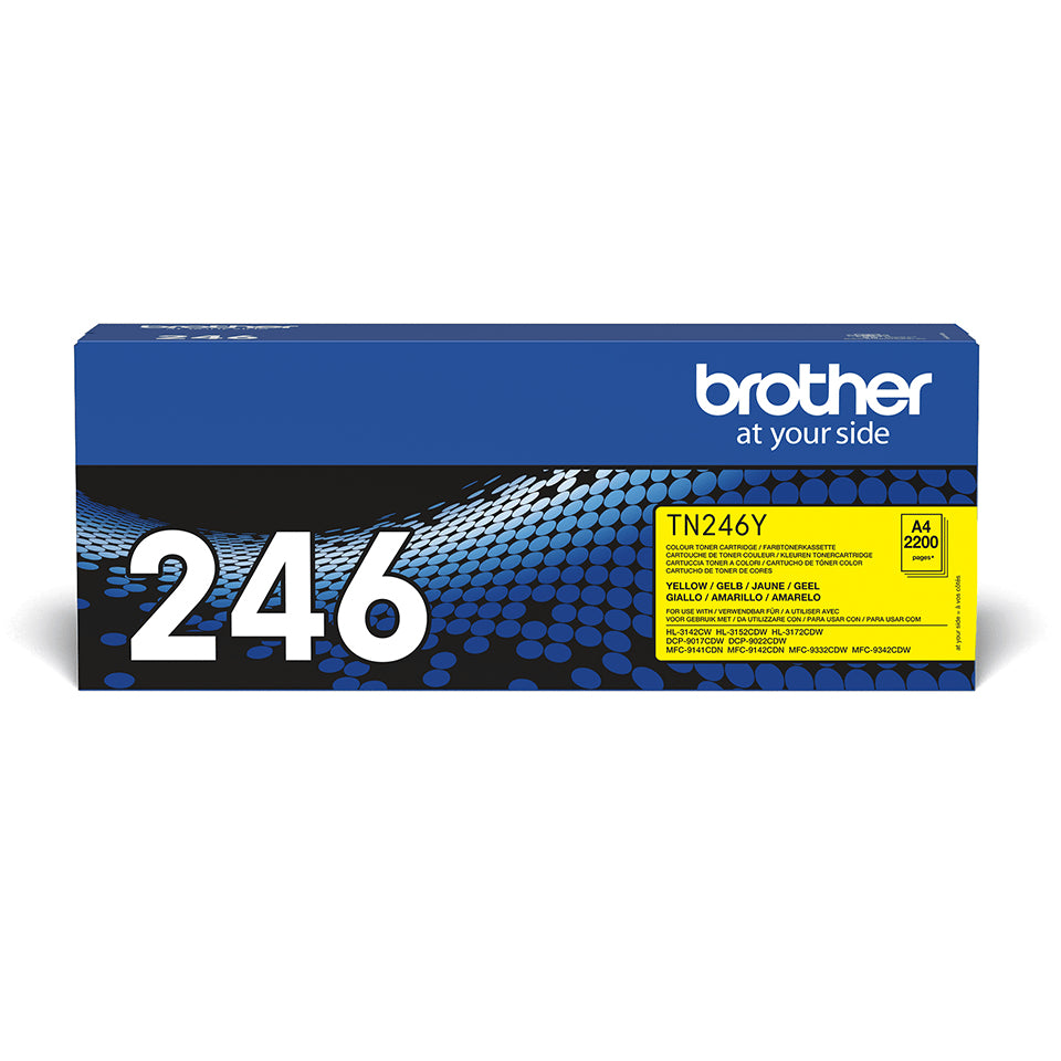 Brother Cartouche de toner TN-246Y originale – Jaune