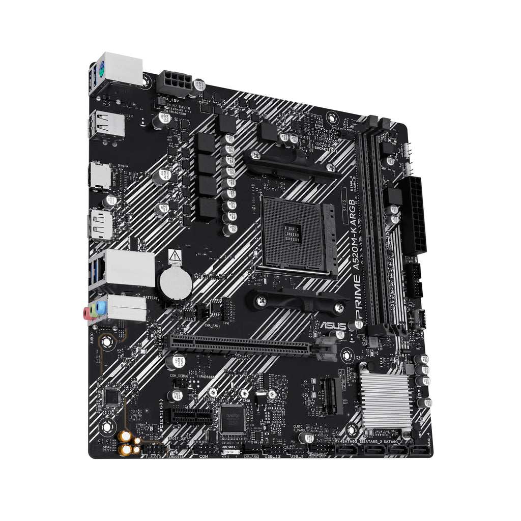 ASUS PRIME A520M-K ARGB AMD A520 Emplacement AM4 micro ATX - vue 3