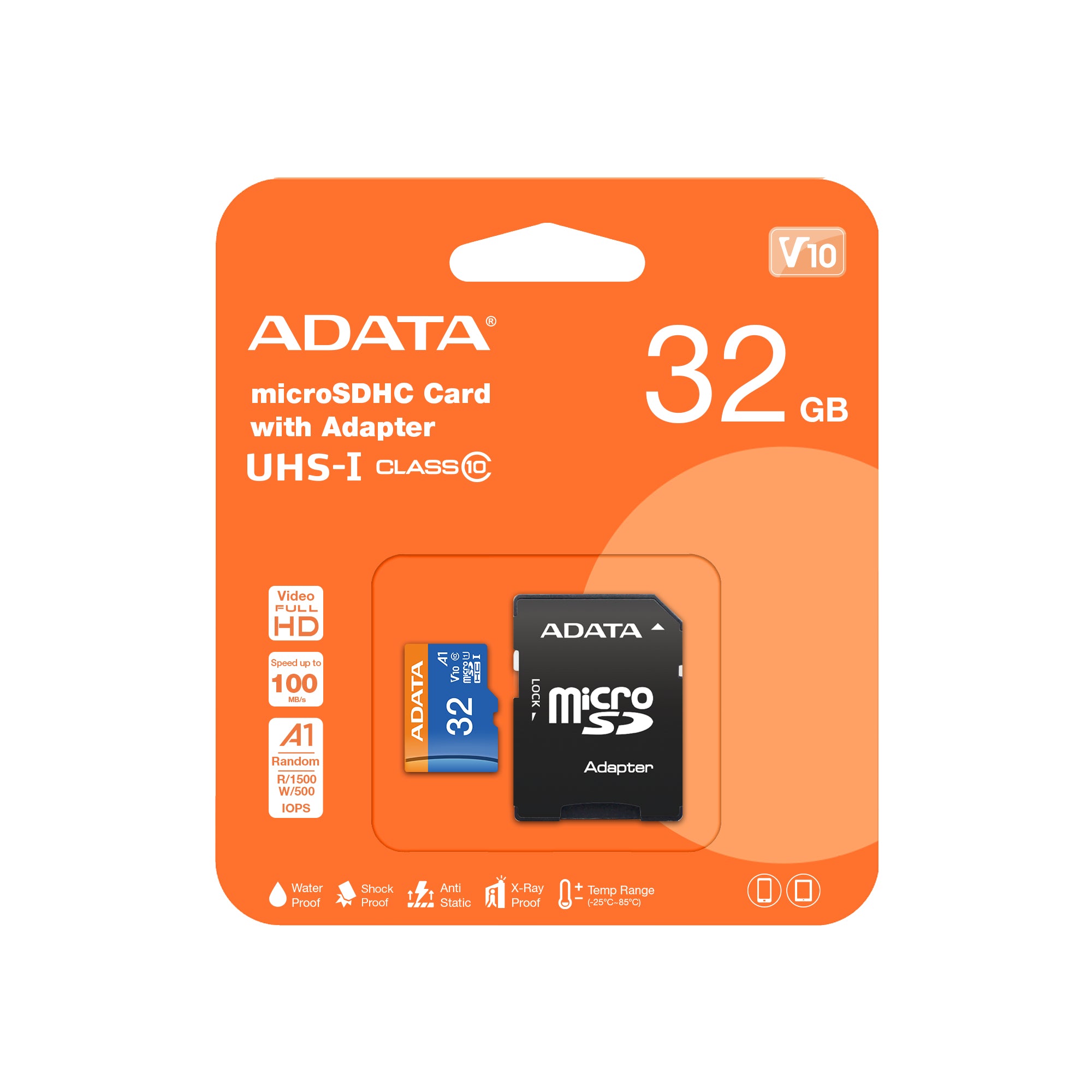 ADATA 32GB, microSDHC, Class 10 32 Go UHS-I Classe 10