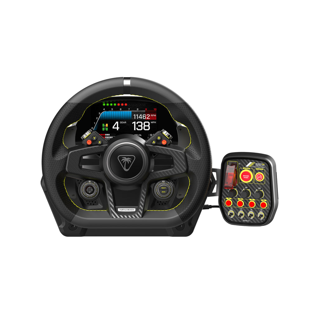 Turtle Beach VelocityOne Race Système de Volant et Pédales avec Retour de Force, Palettes au Magnétiques & Capteurs à effet Hall pour Xbox Series X|S, Xbox One, Window 10|11 [Licence officielle Xbox]