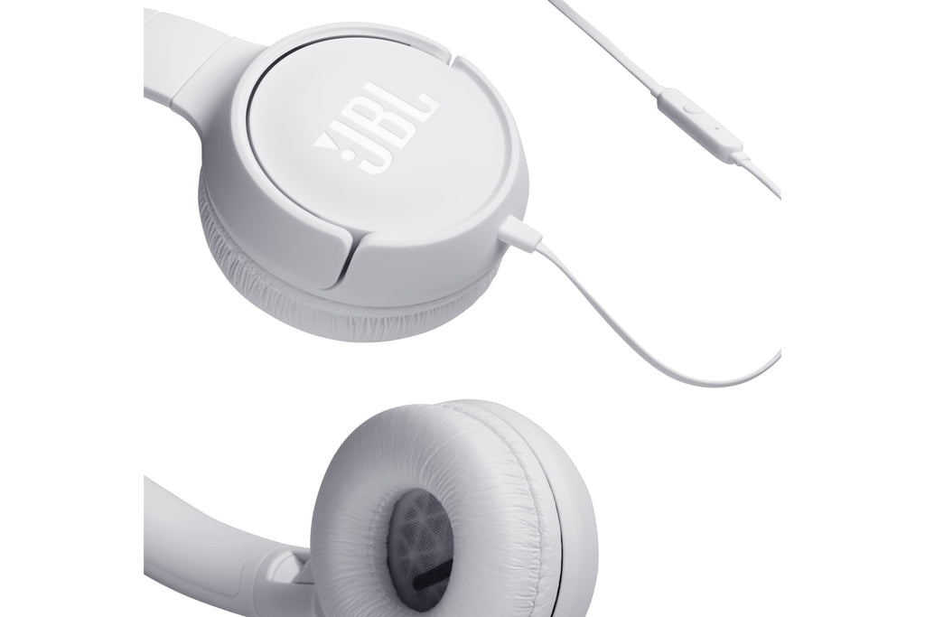 JBL Tune 500 Casque Avec fil Arceau Appels/Musique Blanc