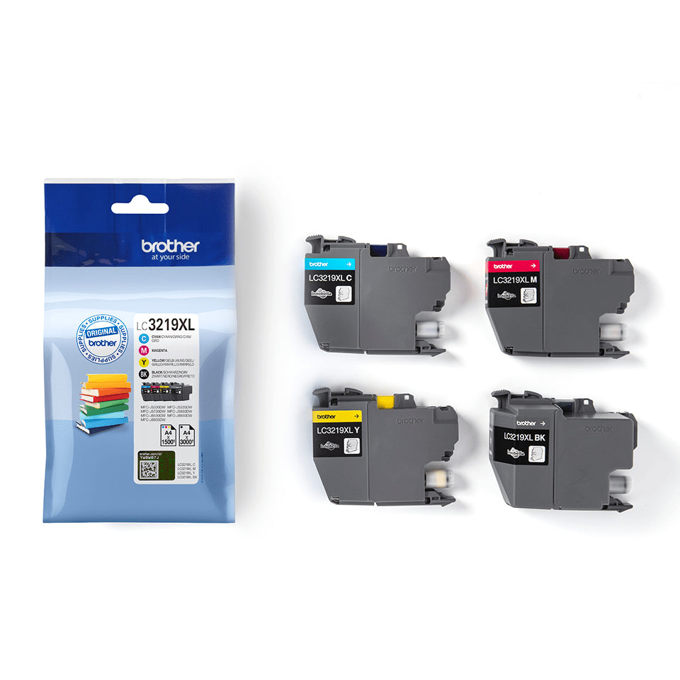 Brother Pack de cartouches d'encre LC3219XLVALBP originales