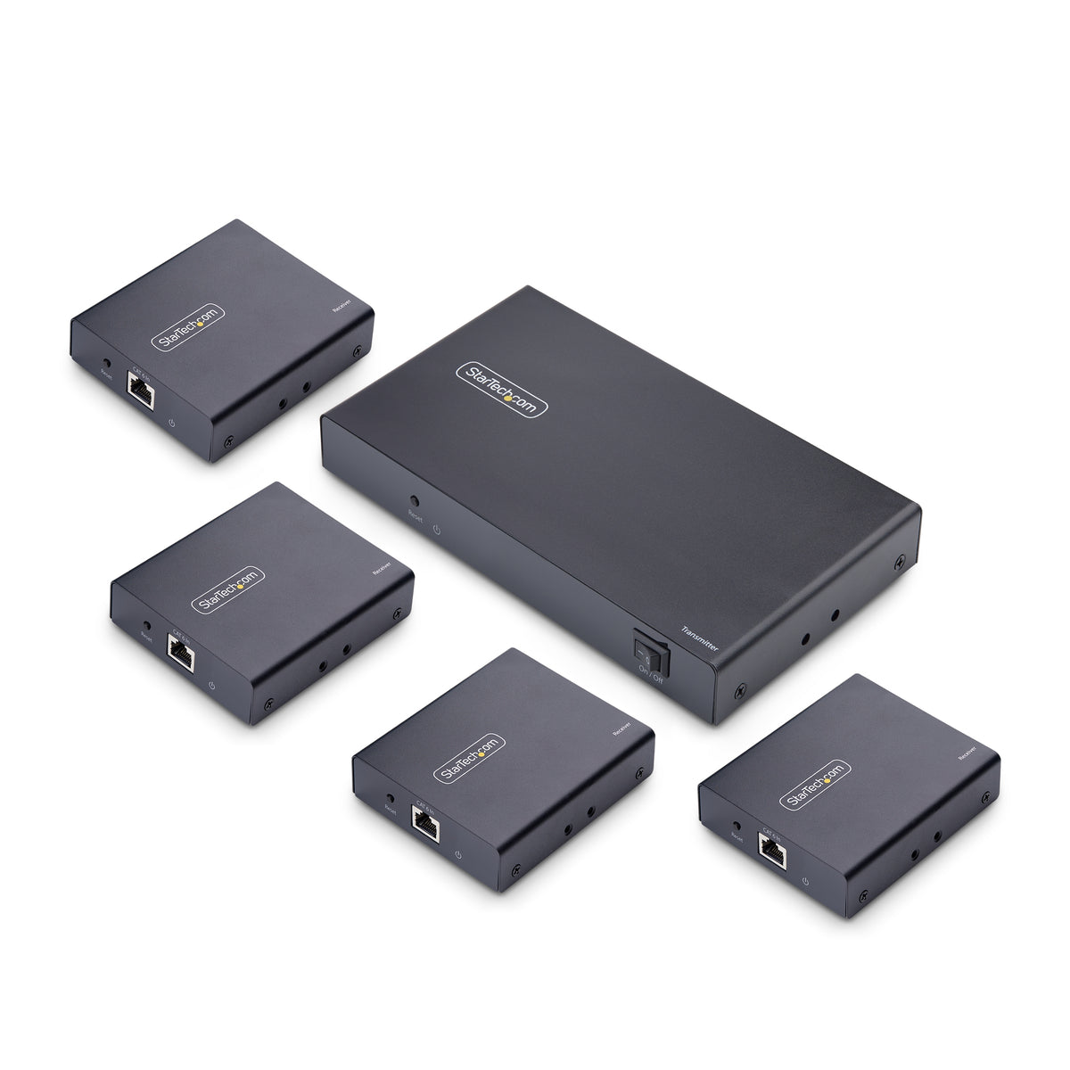 StarTech.com Répartiteur et Rallonge HDMI 1x4 sur CAT6, 4K 60Hz, jusqu'à 70m avec IR et Alimentation par Câble
