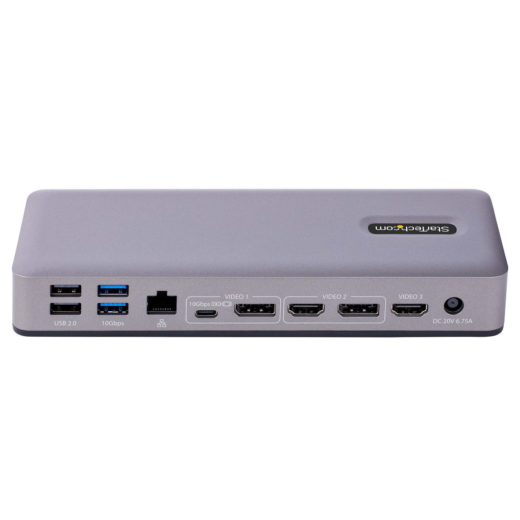 StarTech.com Station d'Accueil USB-C - Hub USB-C Multi-Moniteur HDMI/DP/DP Alt Mode - 3x 4K30 / 2x 4K60 - Dock USB 7 por