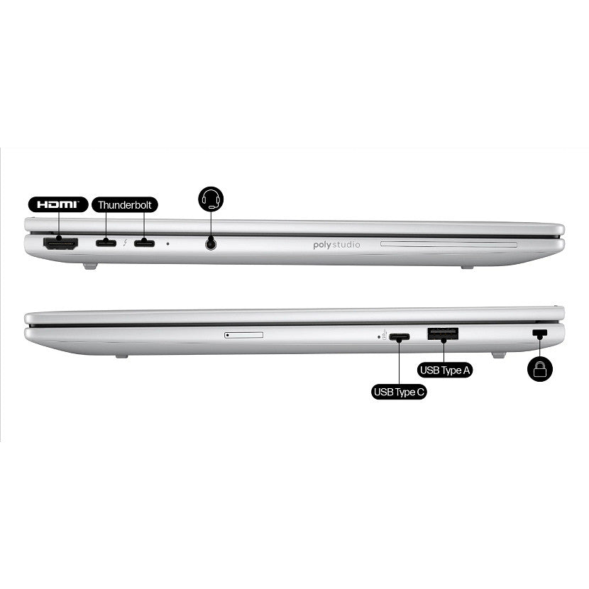 HP EliteBook 8 EB8G1i14 U7 255U 14 16GB/512 PC NX Intel Core Ultra 7 Ordinateur portable 35,6 cm (14") WUXGA 16 Go DDR5-