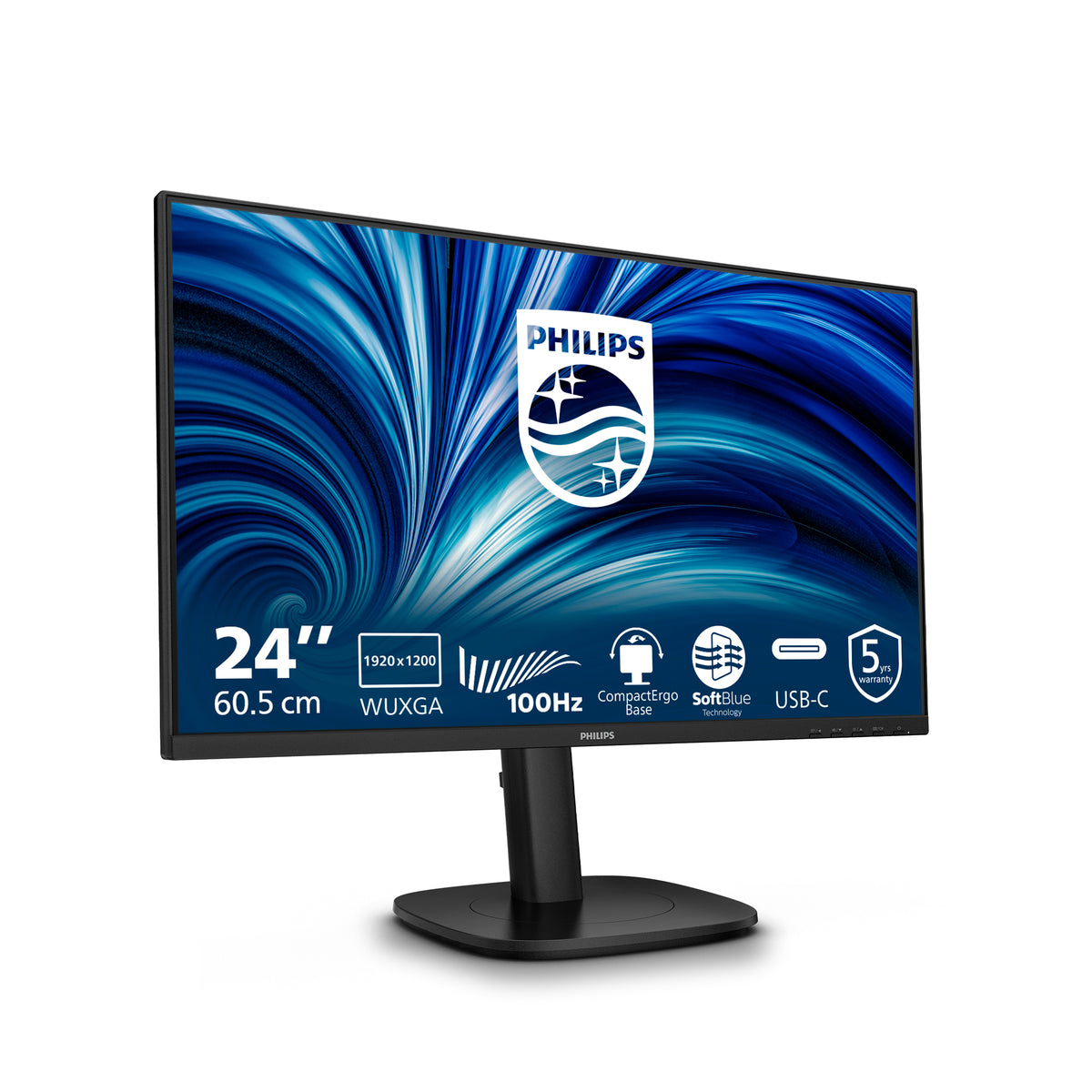 Philips 3000 series 24B2N3200D/00 Écran PC 24.1" WUXGA 1920 x 1200 LCD Noir