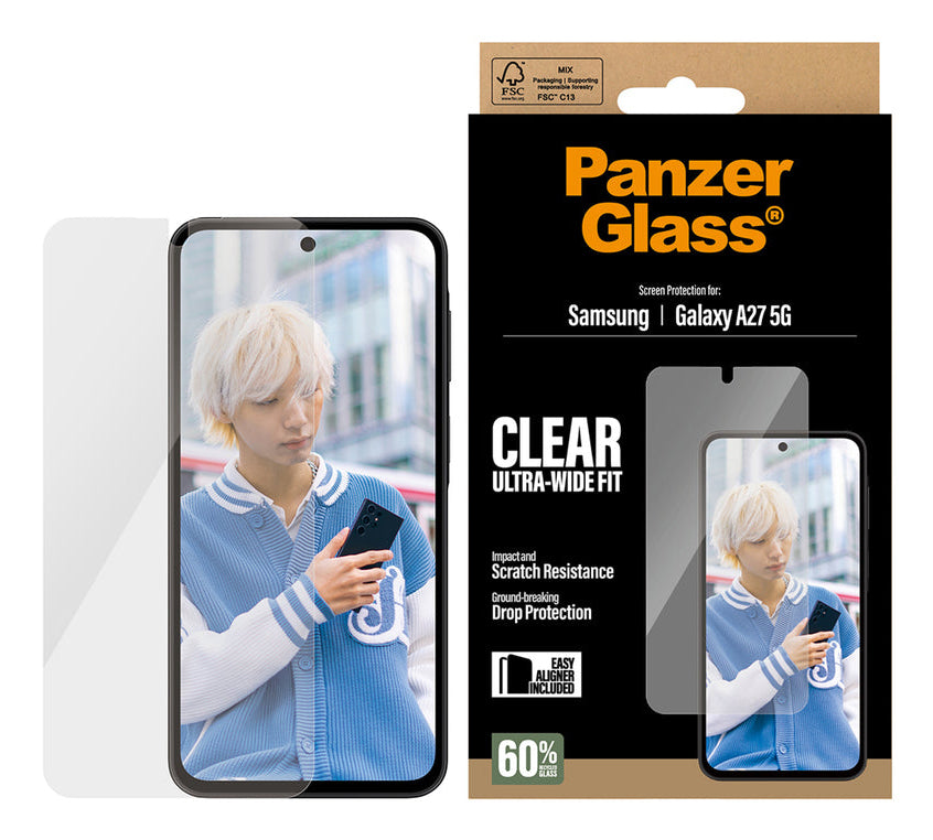 PanzerGlass Protecteur d'Écran pour Samsung Galaxy A26 5G Ultra-Wide Fit avec EasyAligner