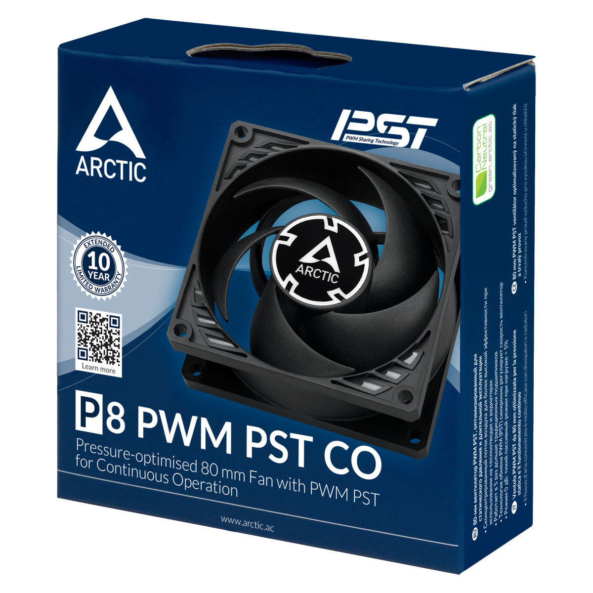 ARCTIC P8 PWM PST CO Boitier PC Ventilateur 8 cm Noir - vue 6