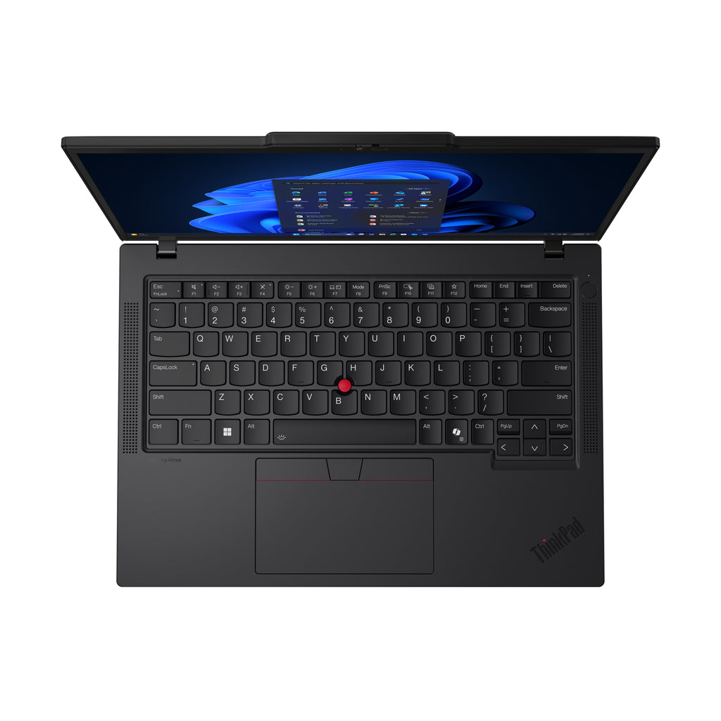 Lenovo ThinkPad T14 Gen 6 (Intel) Copilot+ PC Intel Core Ultra 7 258V Ordinateur portable 35,6 cm (14") WUXGA 32 Go LPDDR5x-SDRAM 512 Go SSD Wi-Fi 7 (802.11be) Windows 11 Pro Nordique Noir