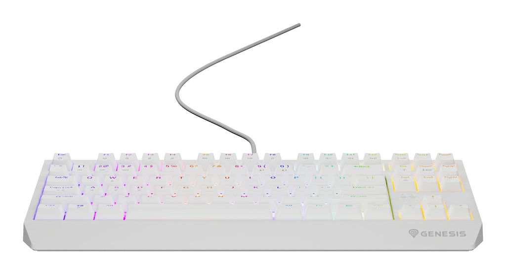 GENESIS Thor 230 TKL clavier Gaming USB QWERTY Anglais américain Blanc