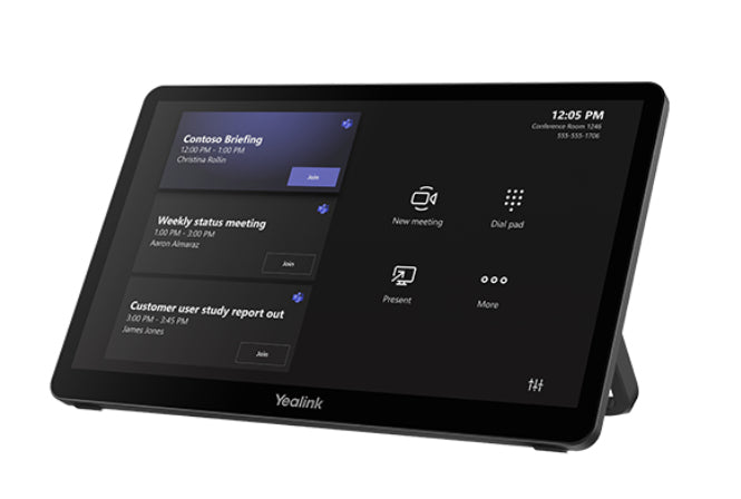Yealink MTouch Plus Contrôleur Noir