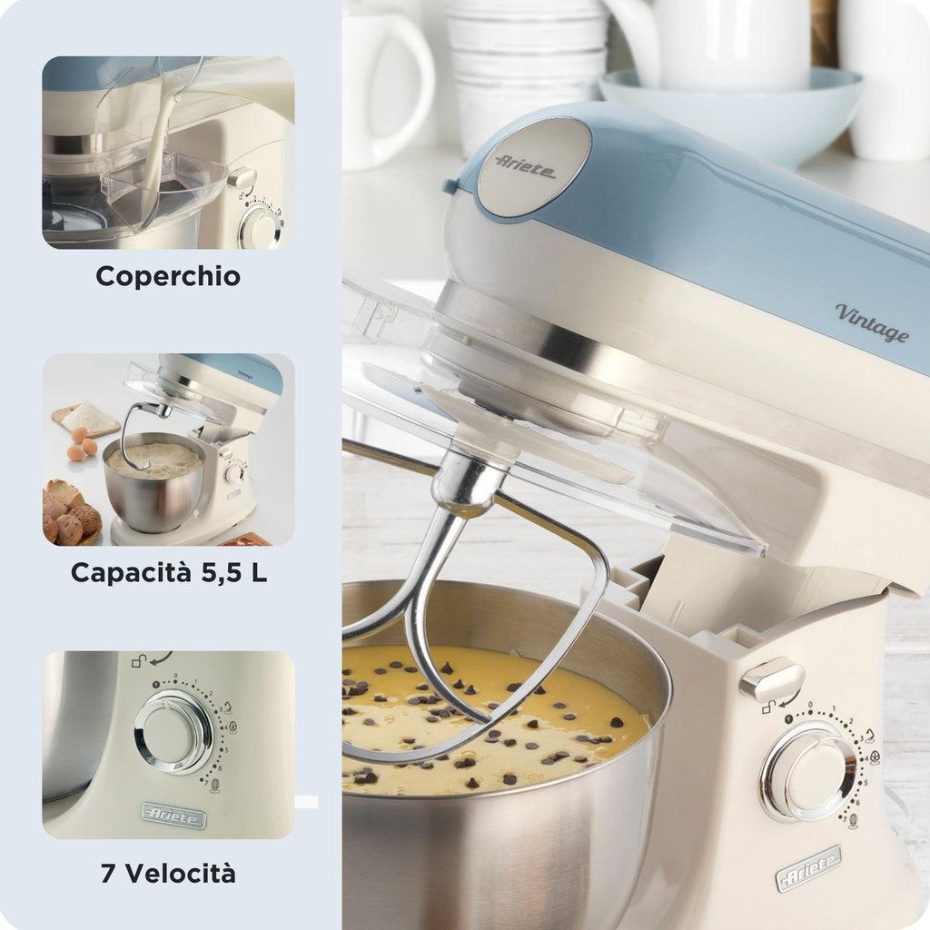 Ariete 1588/05 Robot mixer 1200 W Bleu clair