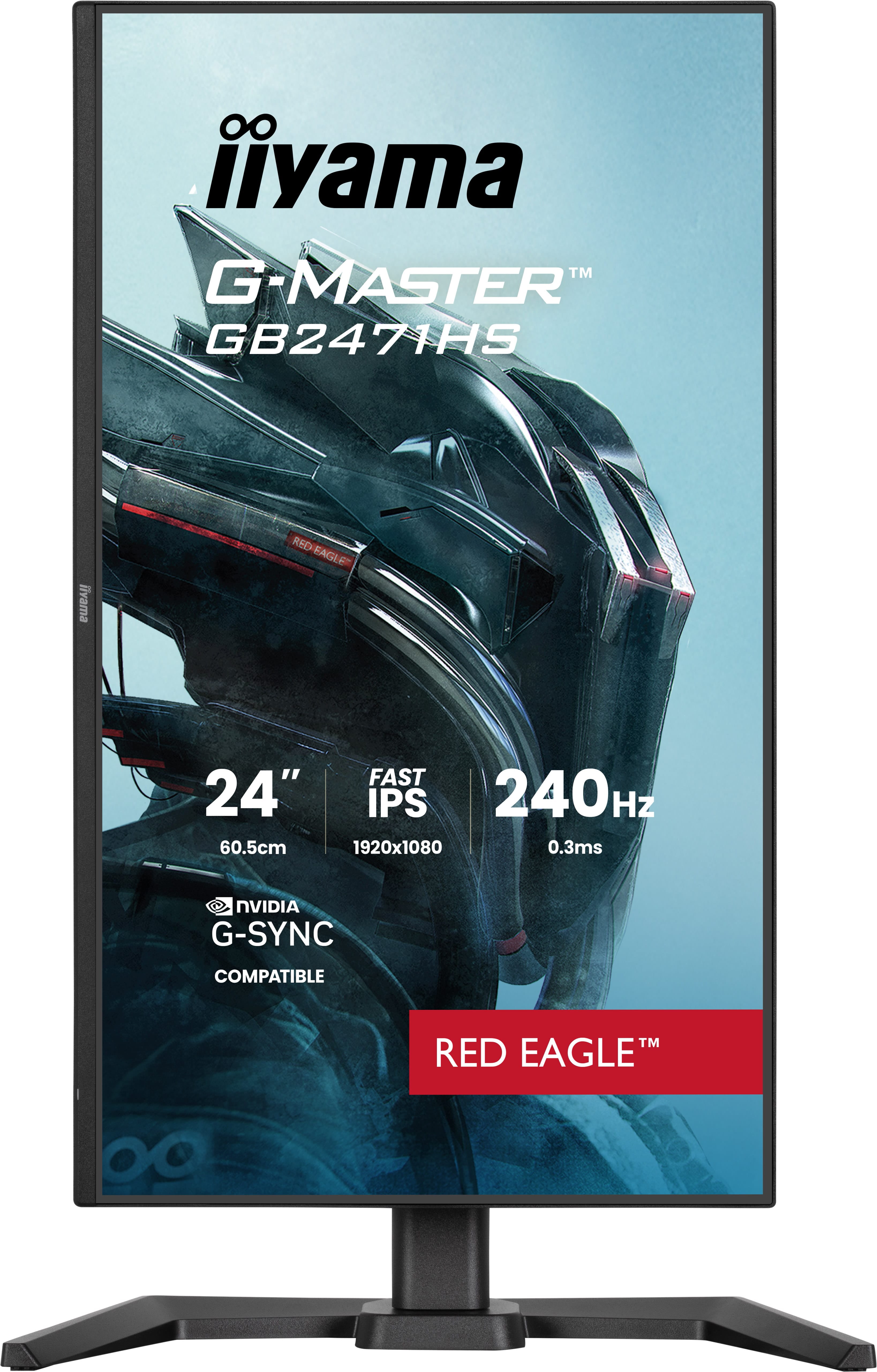 iiyama G-MASTER GB2471HS-B1 écran plat de PC 60,5 cm (23.8") 1920 x 1080 pixels Full HD Noir