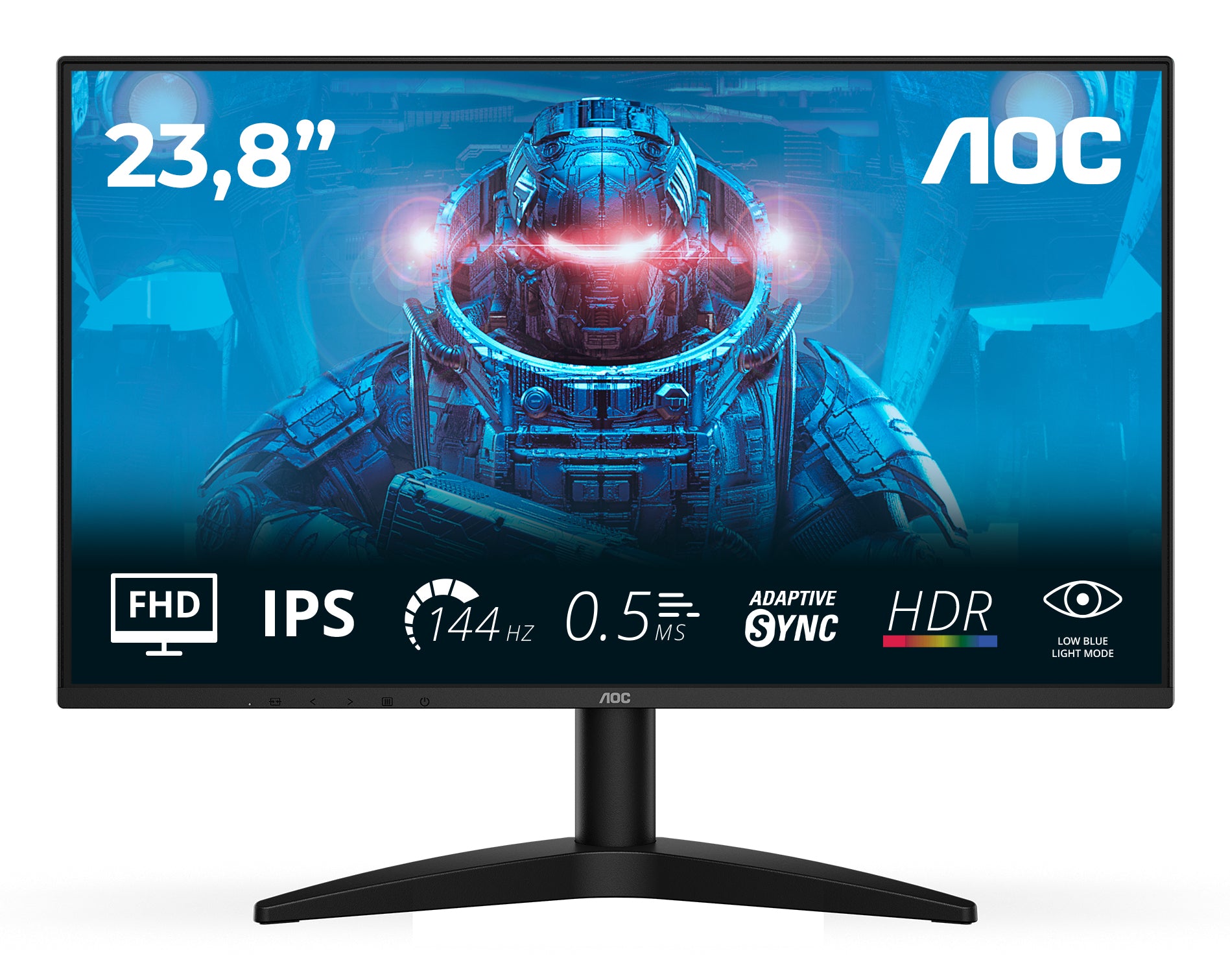 AOC B3 24B36X écran plat de PC 60,5 cm (23.8") 1920 x 1080 pixels Full HD LED Noir