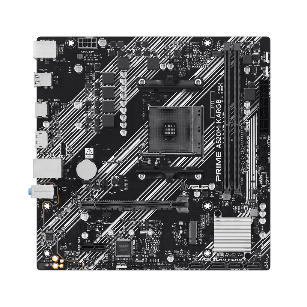 ASUS PRIME A520M-K ARGB AMD A520 Emplacement AM4 micro ATX