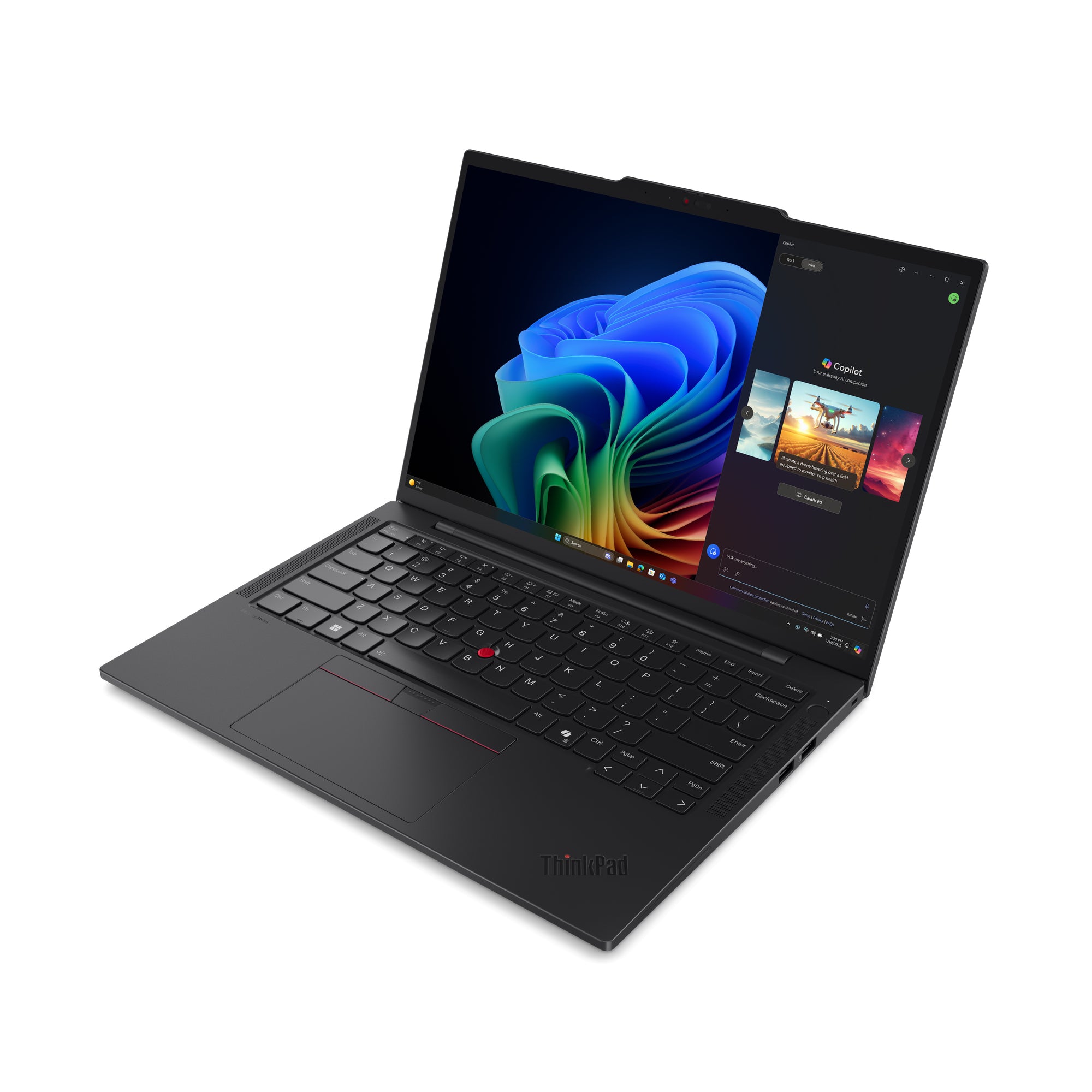 Lenovo ThinkPad T14s Gen 6 (Intel) Copilot+ PC Intel Core Ultra 5 228V Ordinateur portable 35,6 cm (14") WUXGA 32 Go LPDDR5x-SDRAM 512 Go SSD Wi-Fi 7 (802.11be) Windows 11 Pro Nordique Noir