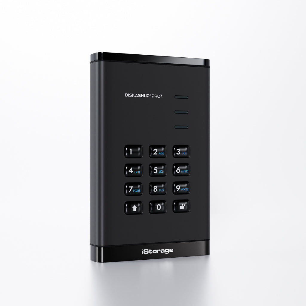 iStorage diskAshur PRO3 SSD 2 To USB Type-A / USB Type-C 3.2 Gen 1 (3.1 Gen 1) Noir