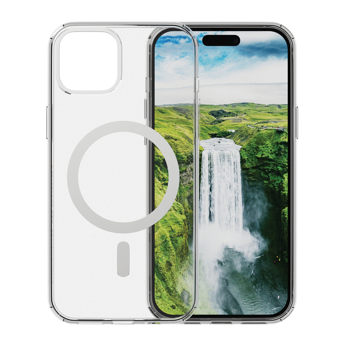dbramante1928 Iceland Ultra D3O MagSafe coque de protection pour téléphones portables Housse Transparent, Blanc