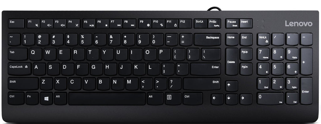 Lenovo 300 Combo Clavier et Souris USB, Disposition QWERTZ Allemand, Noir