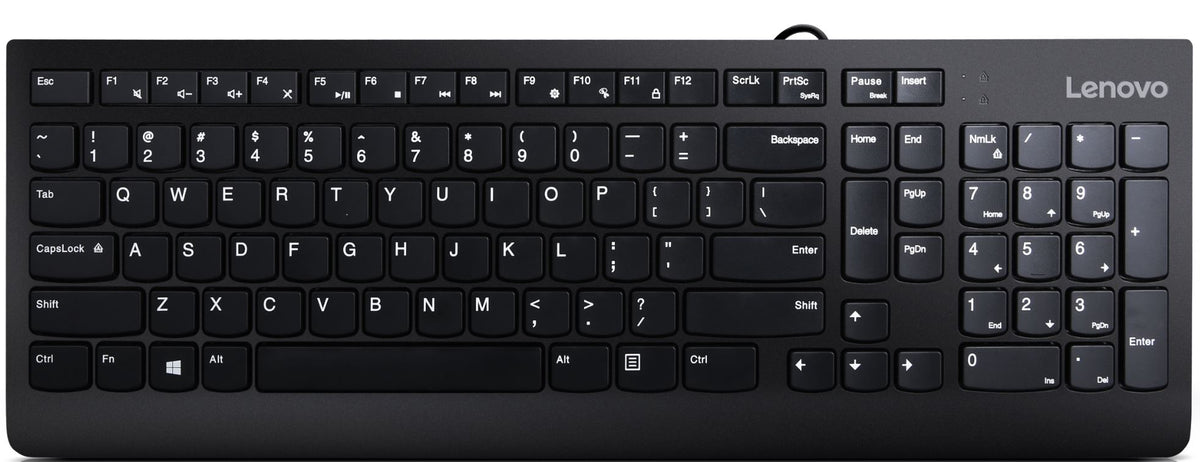 Lenovo 300 Combo Clavier et Souris USB, Disposition QWERTZ Allemand, Noir