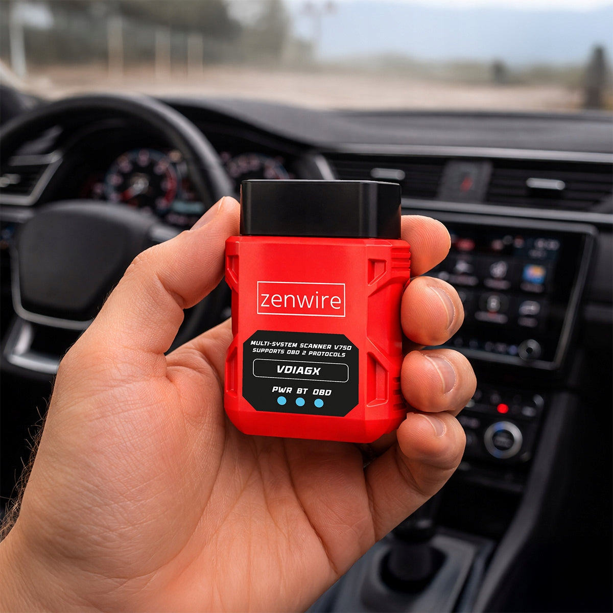 Interface de test et de diagnostic OBD2 ELM327 pour voiture VDiagX V016 Zenwire
