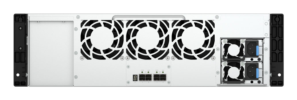 QNAP TL-R1600PES-RP Boîtier de disques de stockage Boîtier disque dur/SSD Noir, Gris 2.5/3.5"