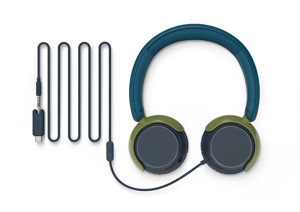 Philips 2000 series TAK2000CT/00 casque Casques Avec fil Arceau Appels/Musique USB Type-C Bleu, Vert, Gris
