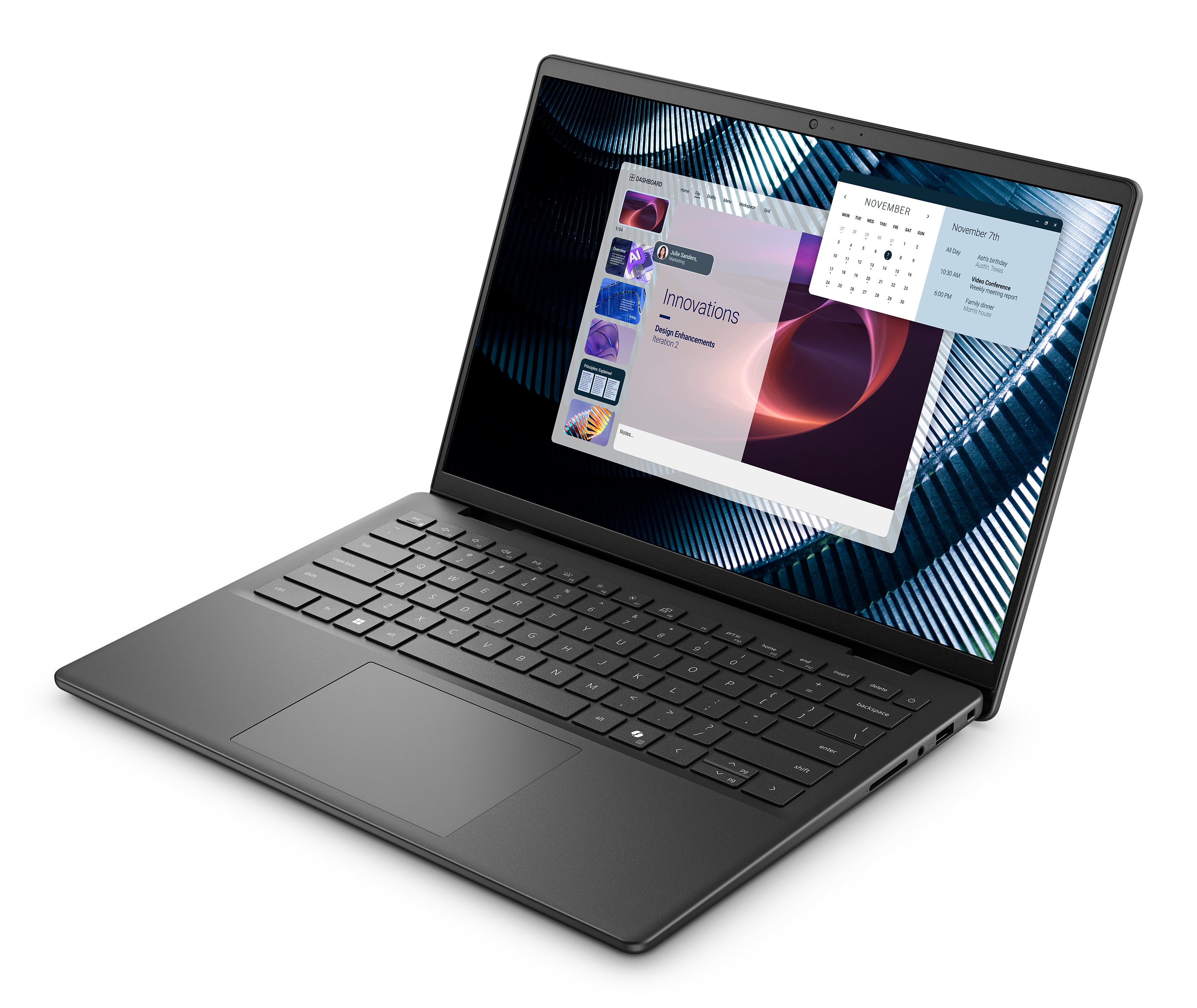 DELL Pro 14 Essential PV14250 Intel Core 7 150U Ordinateur portable 35,6 cm (14") Full HD+ 16 Go DDR5-SDRAM 512 Go SSD Wi-Fi 6 (802.11ax) Windows 11 Pro Nordique Noir