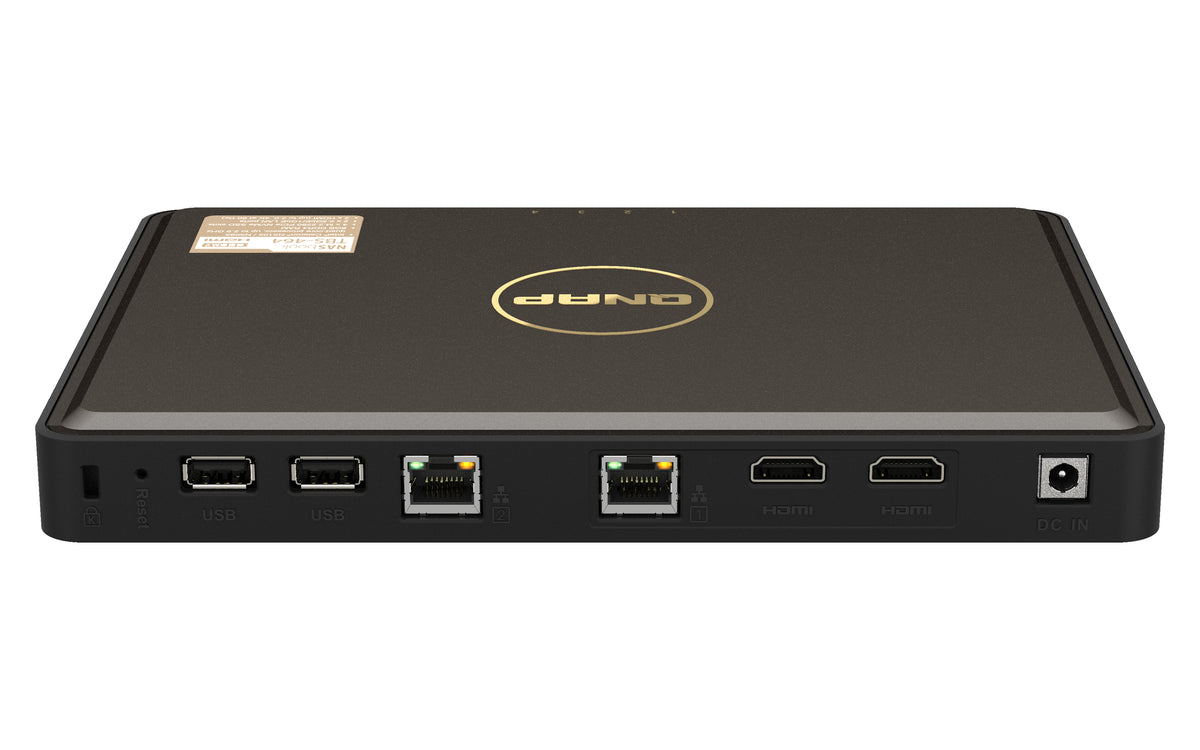 QNAP TBS-464 NAS Bureau Intel® Celeron® N5105 8 Go DDR4 0 To QNAP Turbo System Noir - vue 2