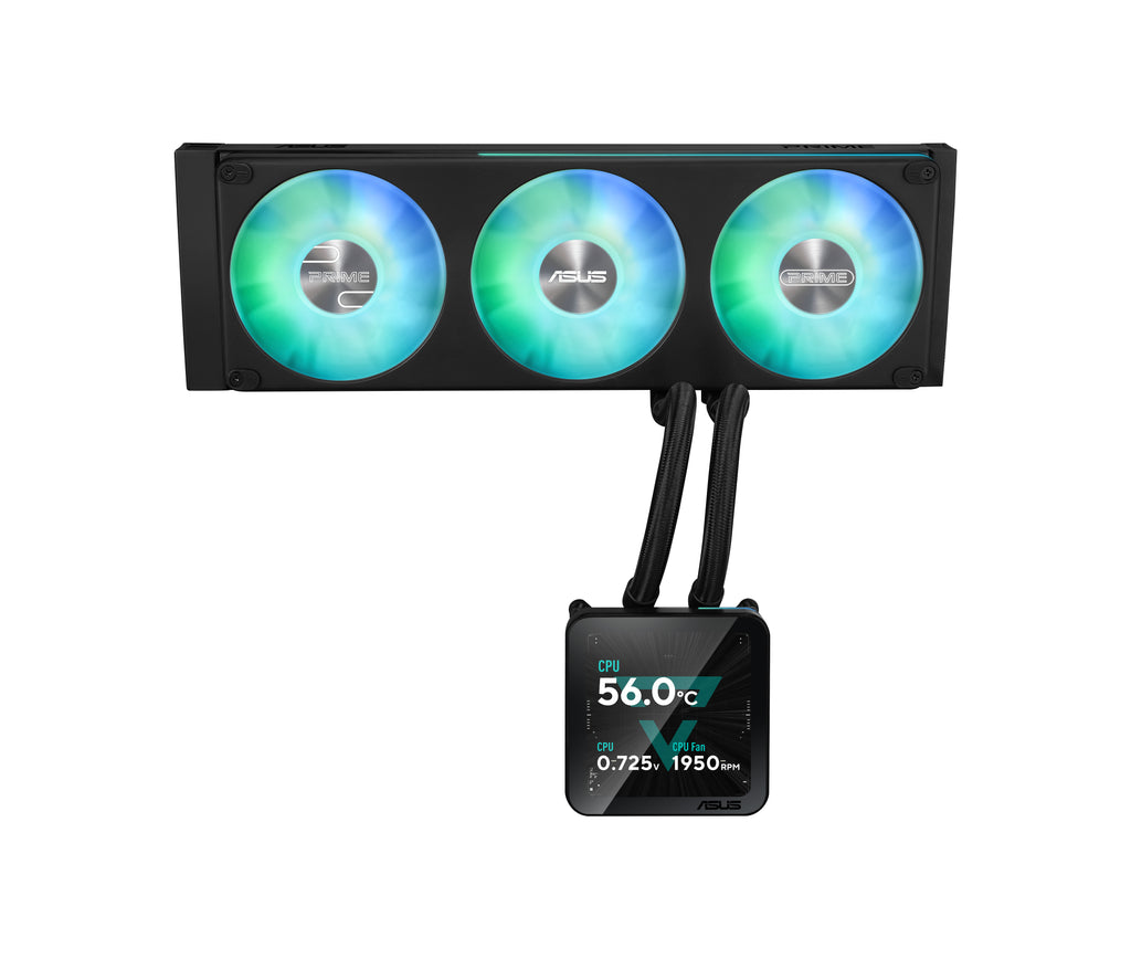 ASUS PRIME SLC II 360 ARGB LCD Processeur Refroidisseur de liquide tout-en-un 12 cm Noir 1 pièce(s)