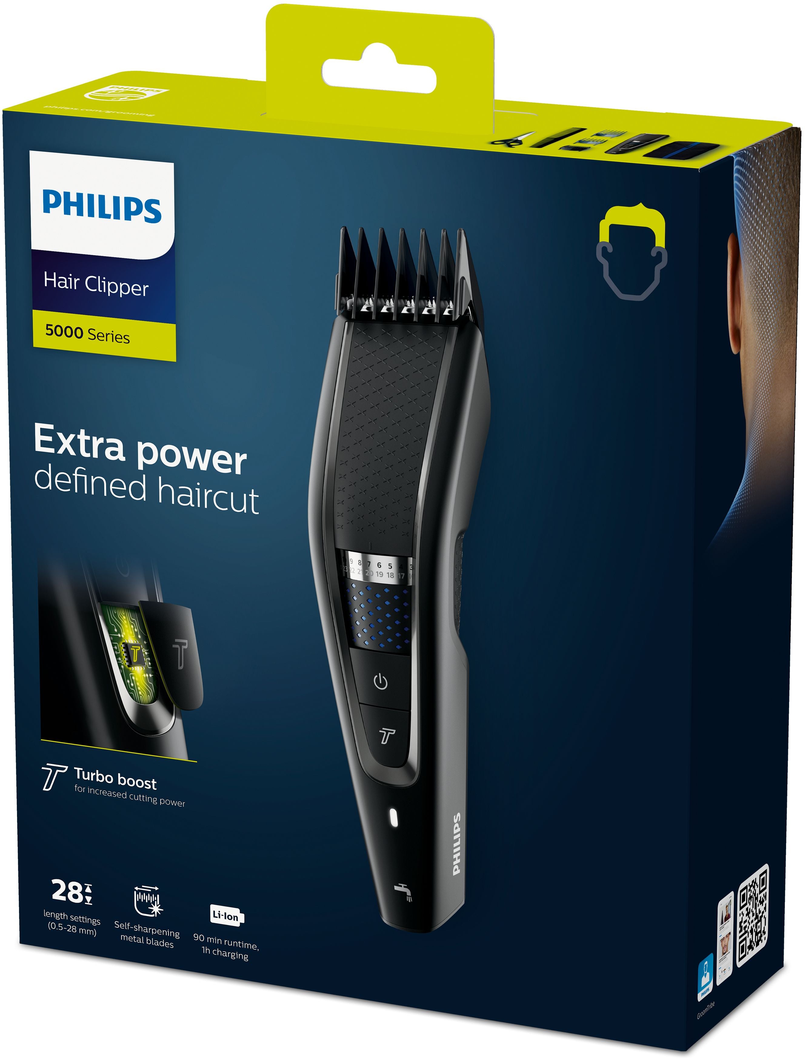 Philips 5000 series Hairclipper series 5000 HC5632/15 Tondeuse à cheveux lavable