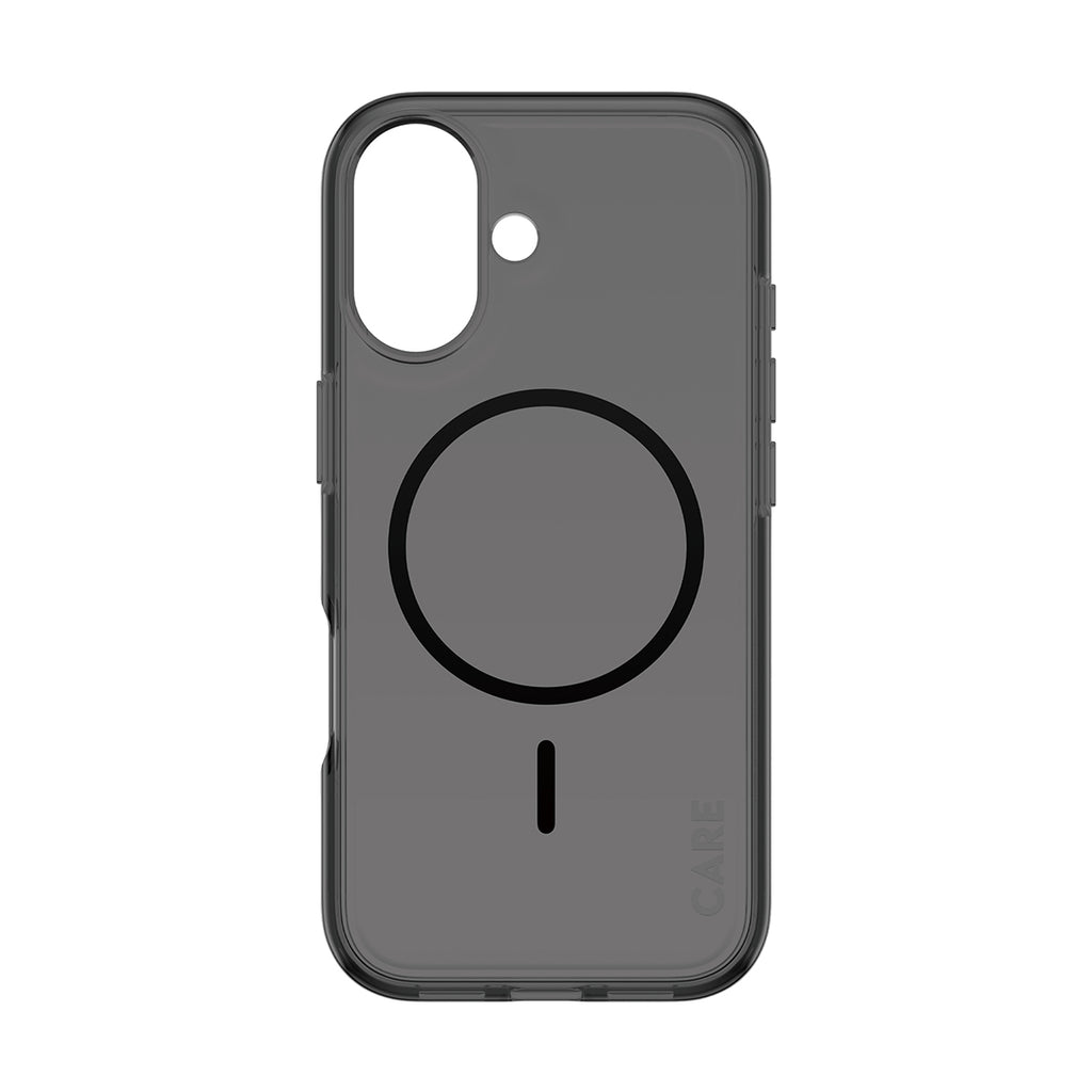 PanzerGlass CARE™ by ® Smokey Case w. Black MagSafe iPhone 17 coque de protection pour téléphones portables Housse Noir