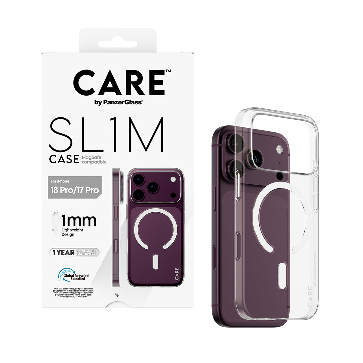 PanzerGlass CARE™ by ® SL1M Case Transparent w. MagSafe iPhone 2026 Pro | 17 Pro coque de protection pour téléphones portables Housse - vue 5