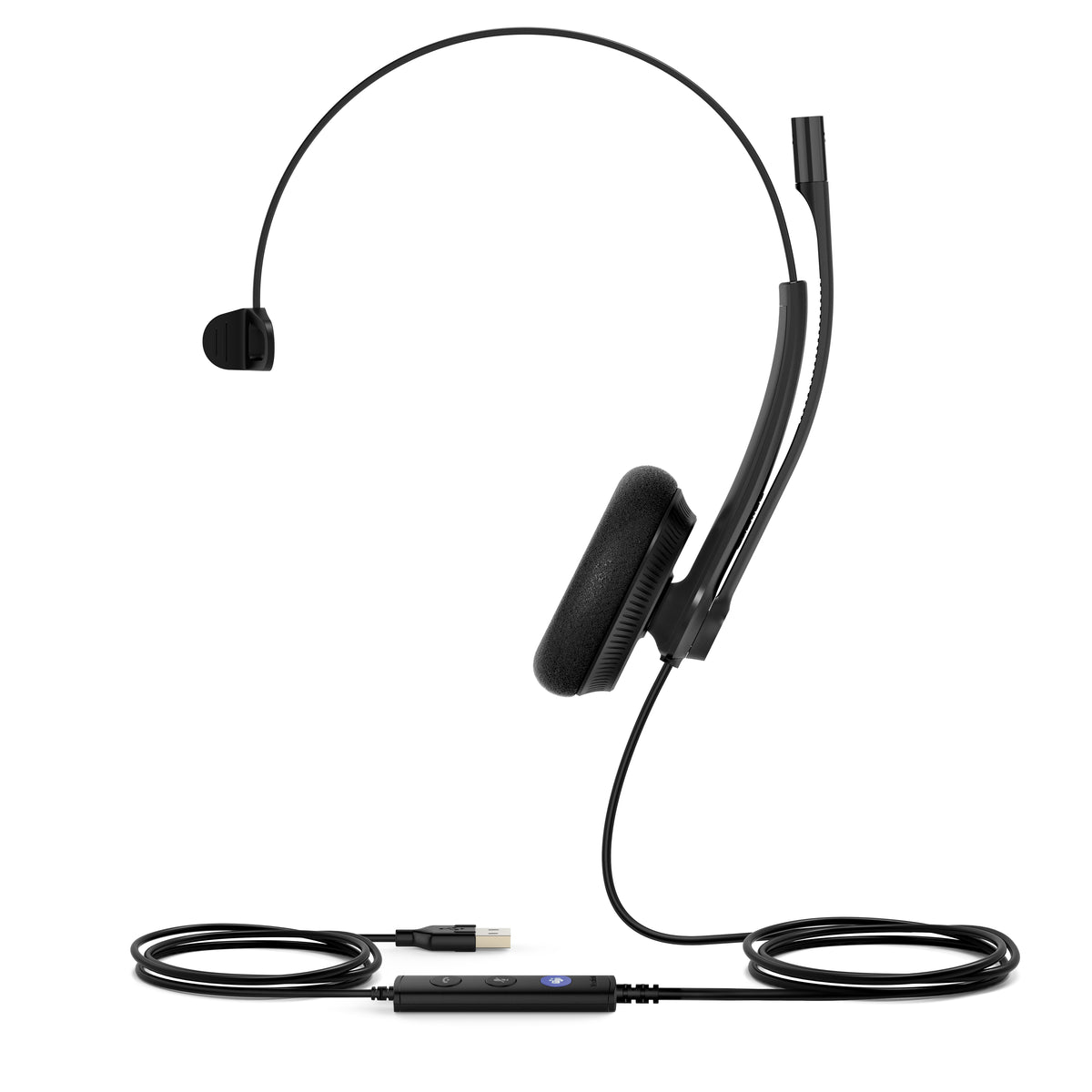 Yealink UH34 Lite Mono Teams Casque Avec fil Arceau Bureau/Centre d'appels USB Type-A Noir