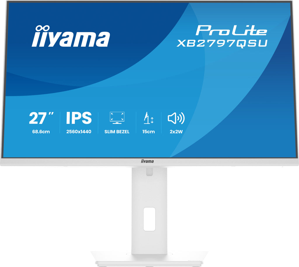 iiyama ProLite XB2797QSU-W1 Écran PC 27" Quad HD LED Blanc