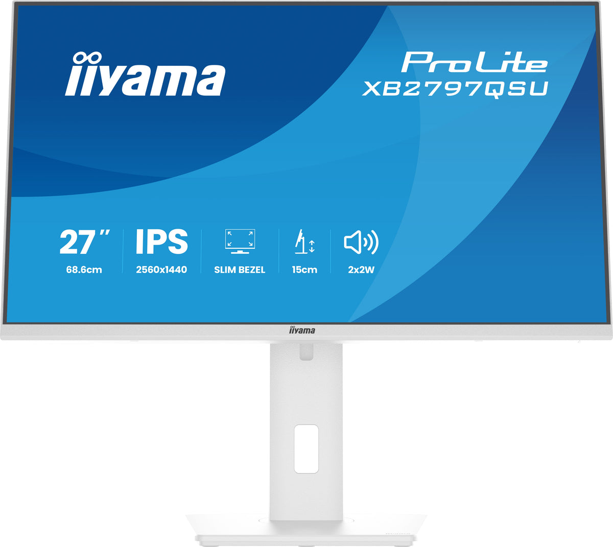 iiyama ProLite XB2797QSU-W1 Écran PC 27" Quad HD LED Blanc