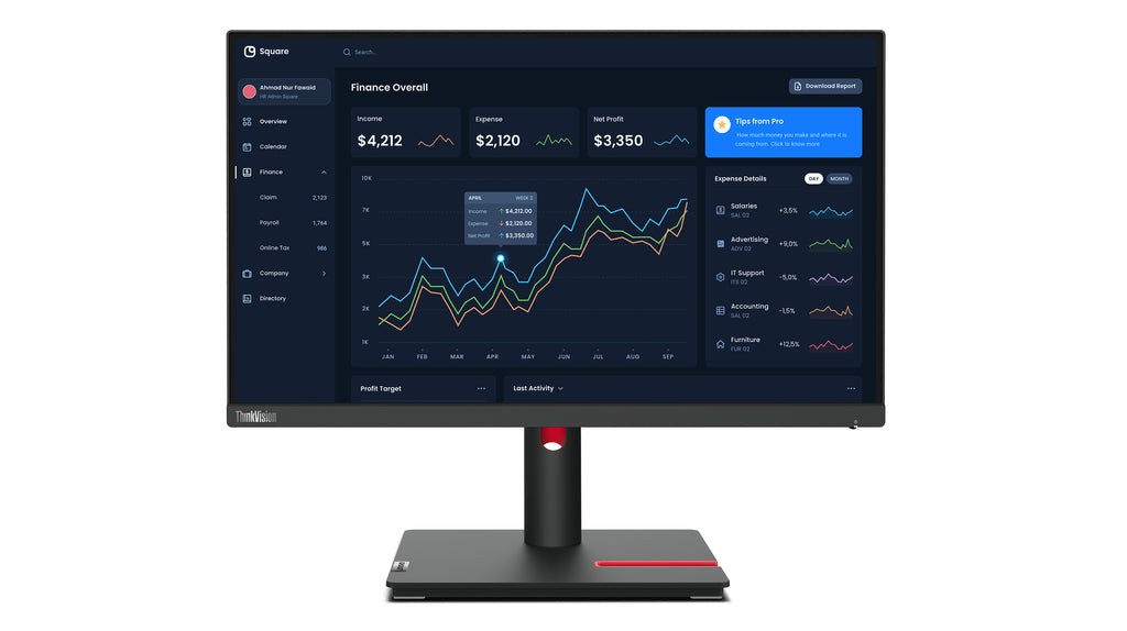 Lenovo ThinkVision T22i-30 Moniteur