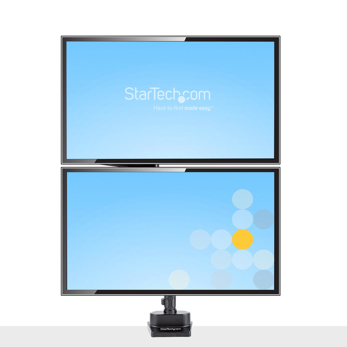 StarTech.com Support Double Écran PC Bras Double Moniteur VESA 32" 8kg Empilables Verticalement
