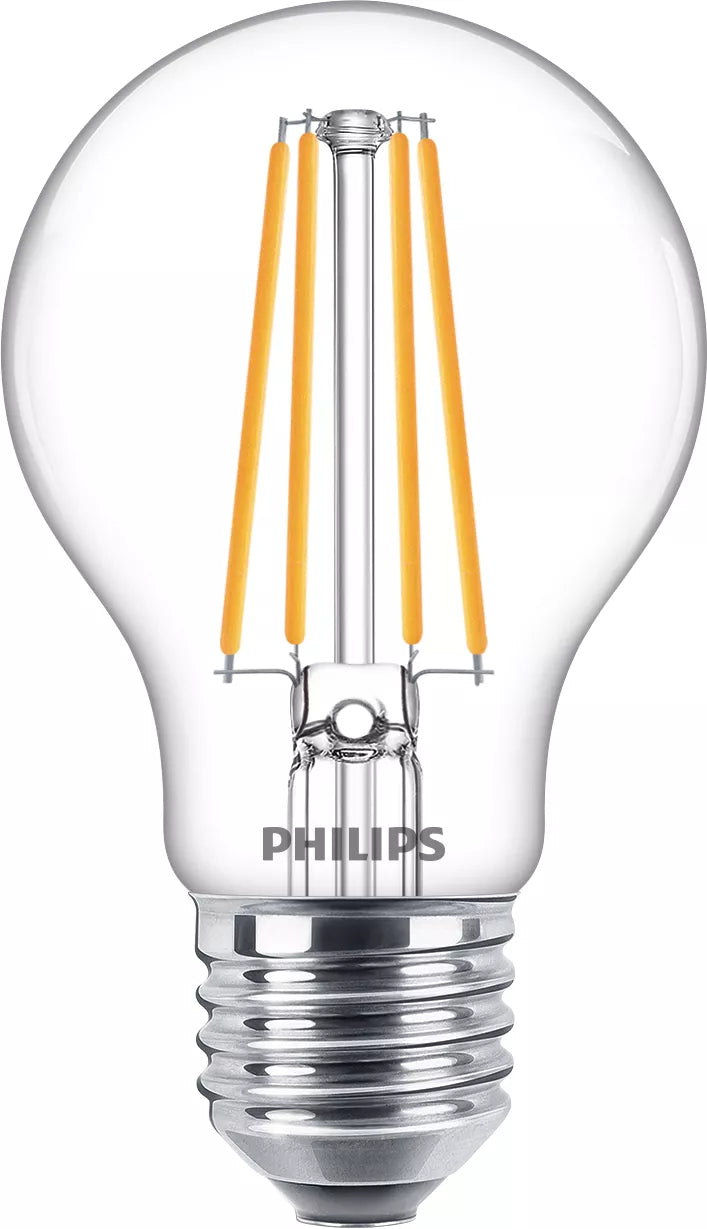 Philips Ampoule transparente à filament 75 W A60 E27