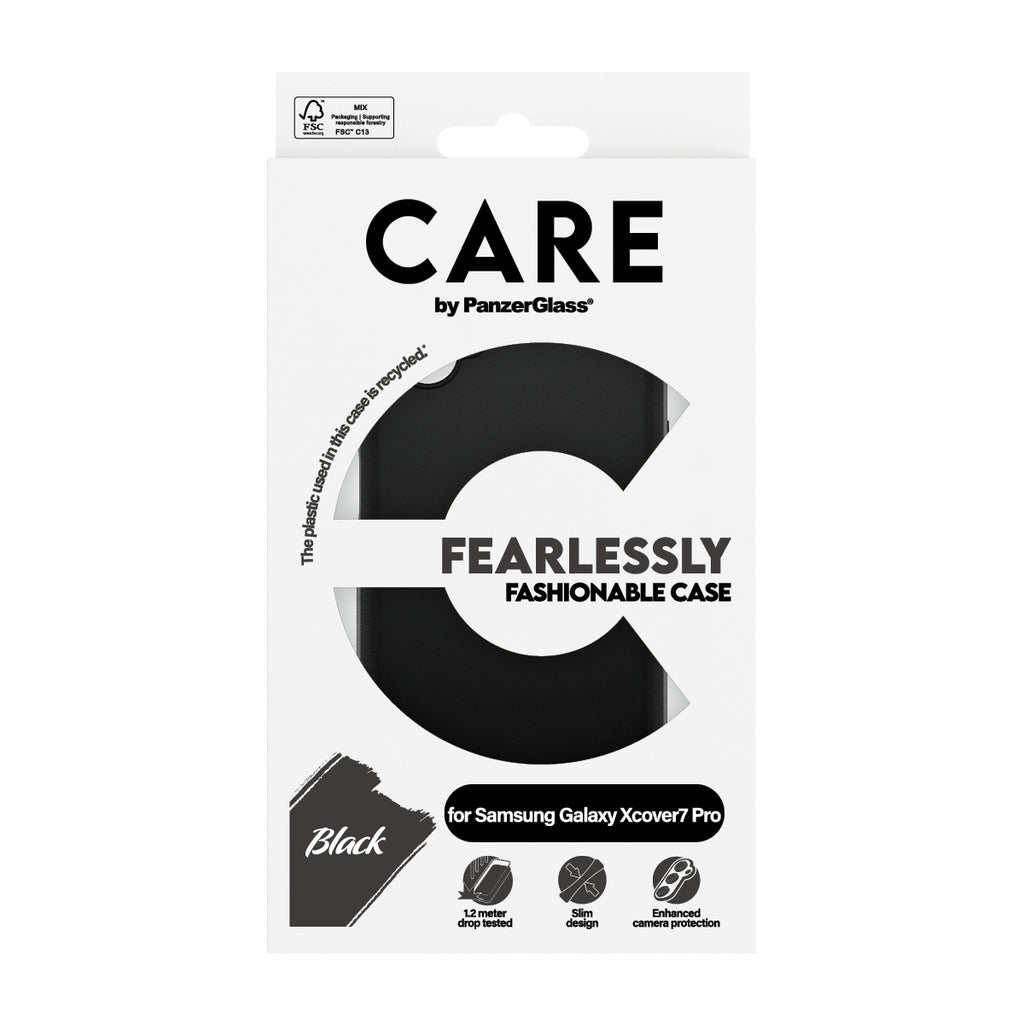 PanzerGlass PanzerGlass CARE™ by ® TPU Case Black Samsung Galaxy Xcover7 Pro 5G coque de protection pour téléphones portables Housse Noir